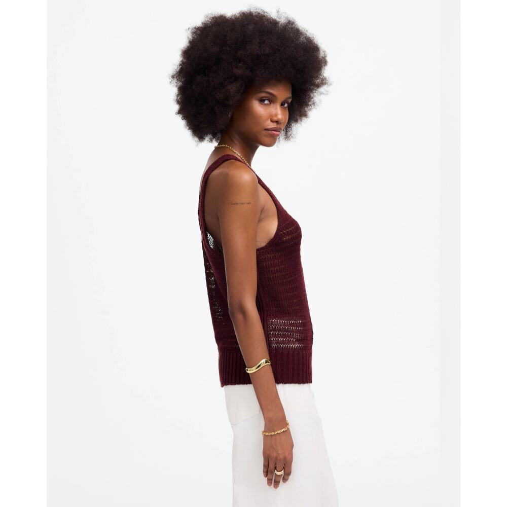 NWT Madewell Linen Sweater Tank Size Medium Retail $88 - Picture 3 of 7